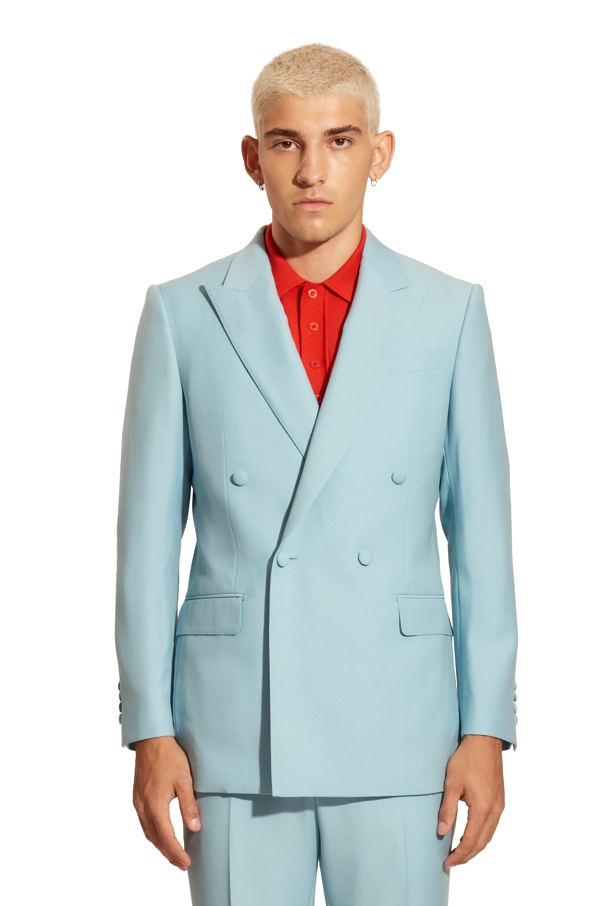DREAM BLUE double breasted jacket – Carlos Campos New York