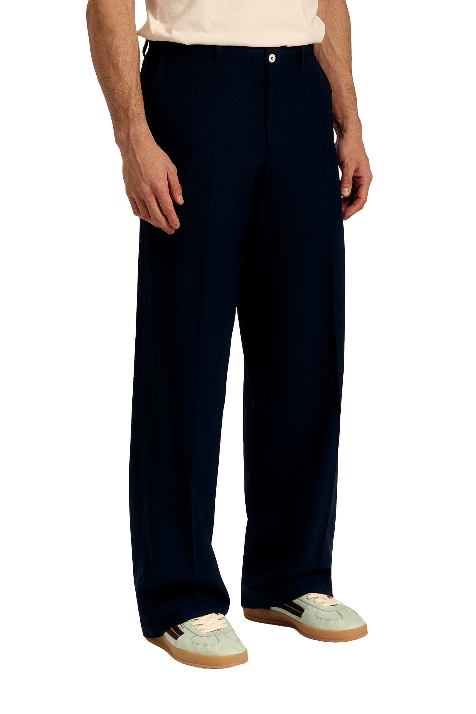 Oceana Blue Wool Trousers | Carlos Campos New York – Carlos Campos