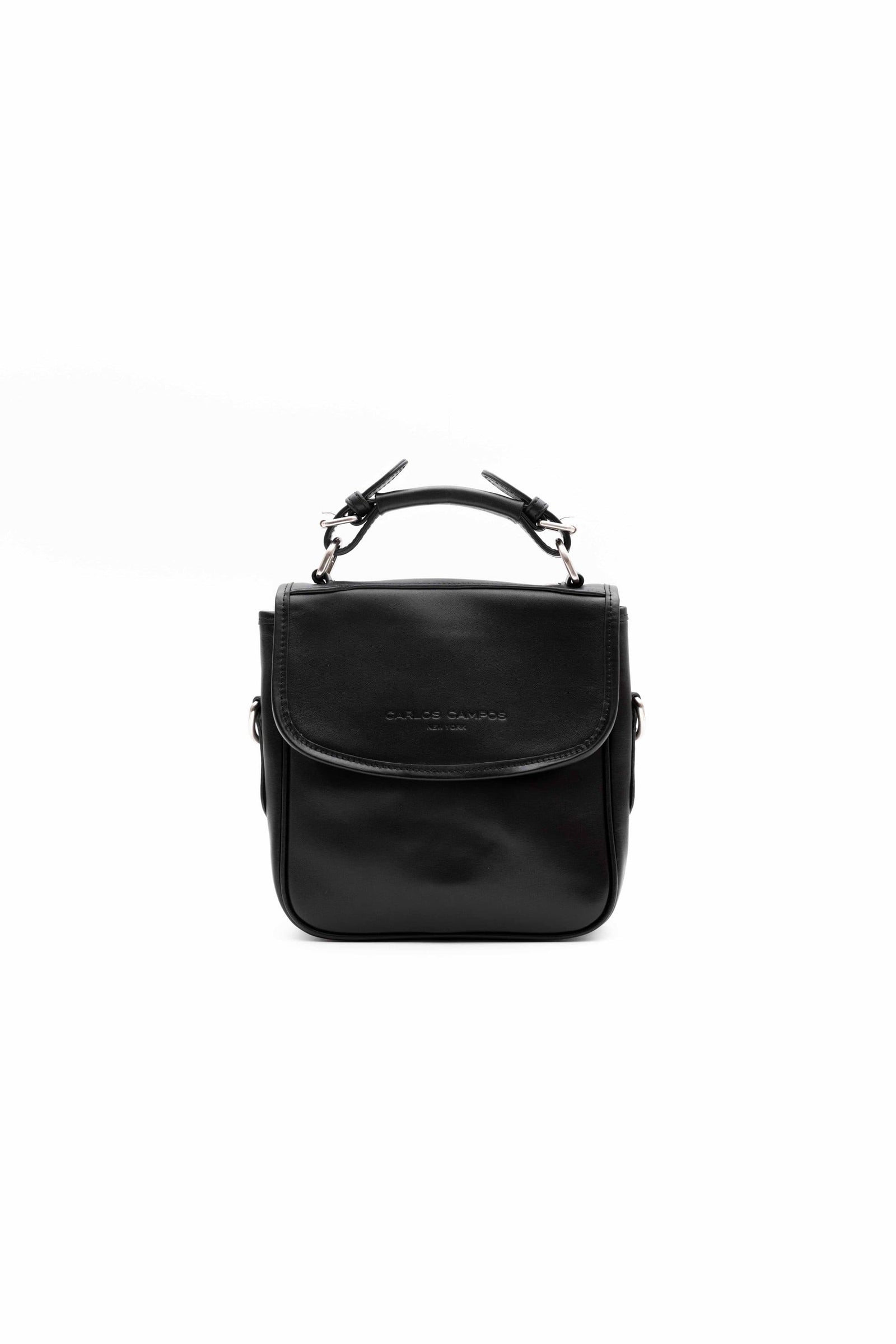 Man BLUE Messenger Bag in Fabric and Leather Mini